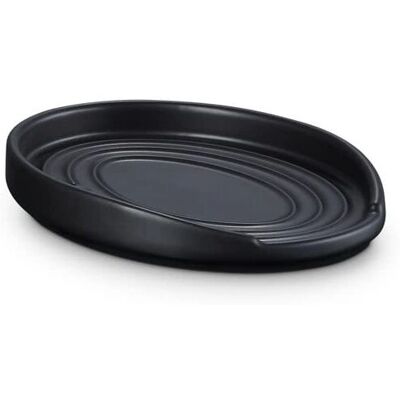 Le Creuset Repose-cuillère Ovale Noir Satin - Accessoire de Cuisine Le Creuset Repose-cuillère Ovale Noir Satin - Accessoire de Cuisine