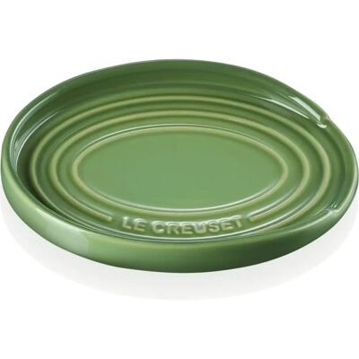 Le Creuset - Stoneware - Oval Spoon Rest - Green Le Creuset - Stoneware - Oval Spoon Rest - Green
