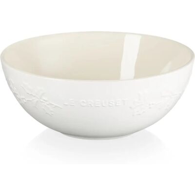 Le Creuset Holly Cuenco de cerámica de 25cm - Blanco Le Creuset Holly Cuenco de cerámica de 25cm - Blanco