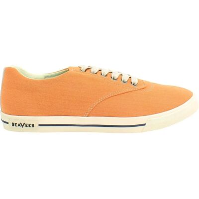 Seavees Hermosa Surfwash Lace-Up Orange Canvas - Shoes Seavees Hermosa Surfwash Lace-Up Orange Canvas - Shoes