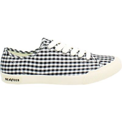 Seavees Monterey Americana Schnürbare Schwarze Canvas - Plimsolls Seavees Monterey Americana Schnürbare Schwarze Canvas - Plimsolls