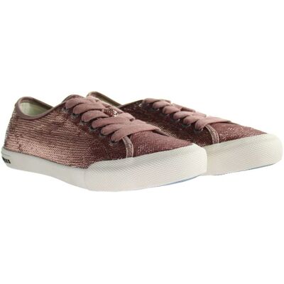 Seavees Monterey Rose Gold Woven Sequins Sneaker - Womens Shoes Seavees Monterey Rose Gold Woven Sequins Sneaker - Womens Shoes