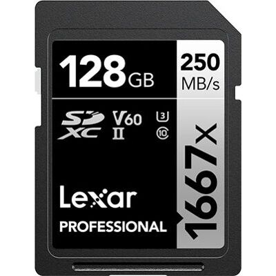 Lexar 1667x 128 GB SDXC UHS-II - Carte SDXC - Publicité Lexar 1667x 128 GB SDXC UHS-II - Carte SDXC - Publicité
