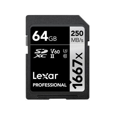 Lexar Professional 1667x SDXC - 64GB Lexar Professional 1667x SDXC - 64GB