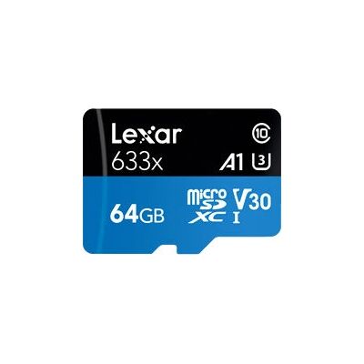 Lexar 633x 64 GB MicroSDXC UHS-I - Scheda di memoria Lexar 633x 64 GB MicroSDXC UHS-I - Scheda di memoria