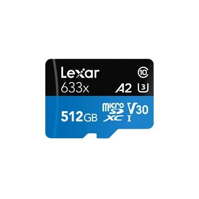 Lexar 633x 512 GB microSDXC UHS-I Classe 10 - Carte mémoire - Publicité Lexar 633x 512 GB microSDXC UHS-I Classe 10 - Carte mémoire - Publicité