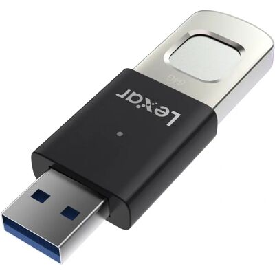 Lexar JumpDrive Fingerprint F35 PRO USB 3.2 Flash Drive - USB 3.2, 64GB Lexar JumpDrive Fingerprint F35 PRO USB 3.2 Flash Drive - USB 3.2, 64GB