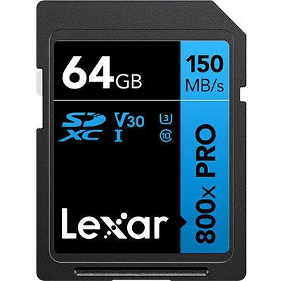 Lexar High-Performance 800x Pro - SDXC 64GB Lexar High-Performance 800x Pro - SDXC 64GB
