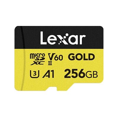 Lexar Professional Gold UHS-II U3 V60 microSDXC - 256GB Lexar Professional Gold UHS-II U3 V60 microSDXC - 256GB