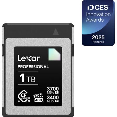 Carte mémoire Lexar 1TB CFexpress Type B - Série Professionnelle Carte mémoire Lexar 1TB CFexpress Type B - Série Professionnelle