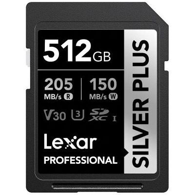 Lexar Professional SILVER PLUS SDXC - 512GB Lexar Professional SILVER PLUS SDXC - 512GB