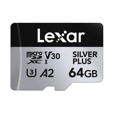 Lexar Professional SILVER PLUS microSDXC - 64GB Lexar Professional SILVER PLUS microSDXC - 64GB