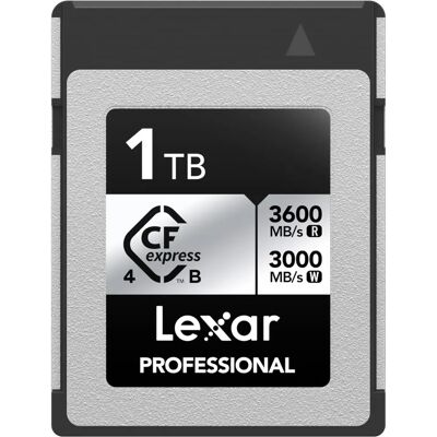 Lexar 1TB Silber CFexpress B Speicherkarte - Profi-Serie 3600MB/s Lexar 1TB Silber CFexpress B Speicherkarte - Profi-Serie 3600MB/s