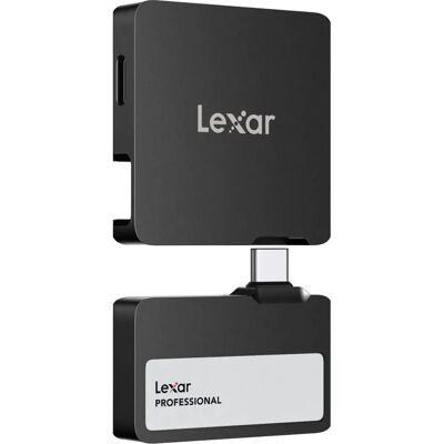 Lexar Go Portable SSD SL400 2TB avec Hub noir Lexar Go Portable SSD SL400 2TB avec Hub noir