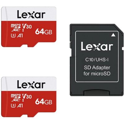 Lexar - 64GB Micro SD E Series - 2 Pack Lexar - 64GB Micro SD E Series - 2 Pack
