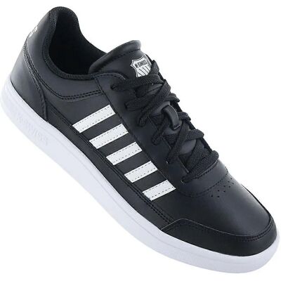 K-Swiss Court Chasseur - Chaussures en Cuir Noires - Hommes - Publicité K-Swiss Court Chasseur - Chaussures en Cuir Noires - Hommes - Publicité