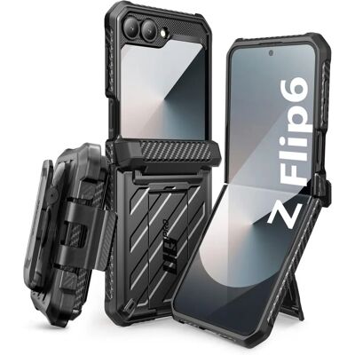 Coque antichoc pour Galaxy Z Flip 6 de Supcase - Noir - Publicité Coque antichoc pour Galaxy Z Flip 6 de Supcase - Noir - Publicité