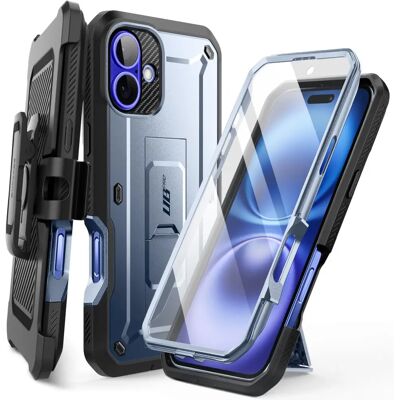 Coque complète Supcase iPhone 16 Bleue - Étui - Publicité Coque complète Supcase iPhone 16 Bleue - Étui - Publicité