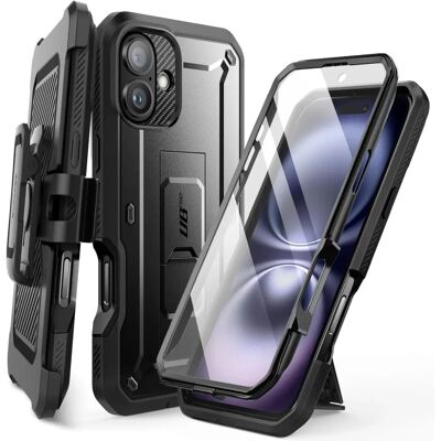 Supcase iPhone 16 Plus Preto Casca Completa - Capa para Smartphone Supcase iPhone 16 Plus Preto Casca Completa - Capa para Smartphone