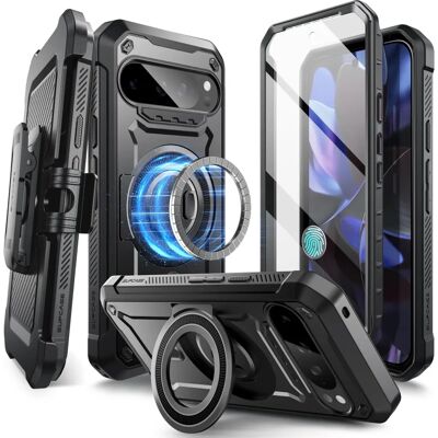 Supcase Black MagSafe Case for Google Pixel 9 Pro XL - Shockproof, Stand Supcase Black MagSafe Case for Google Pixel 9 Pro XL - Shockproof, Stand