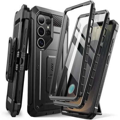 Coque Antichoc Noire pour Galaxy S25 Ultra de Supcase - Publicité Coque Antichoc Noire pour Galaxy S25 Ultra de Supcase - Publicité