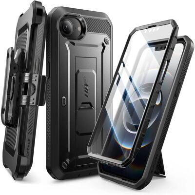 Coque complète pour iPhone 16e de Supcase - Noir - Publicité Coque complète pour iPhone 16e de Supcase - Noir - Publicité