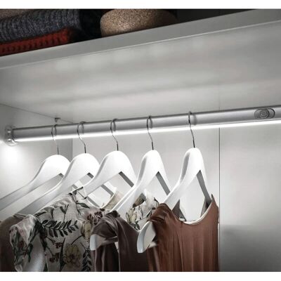 Hera - Luz LED de armario 1200mm - Cromo Mate - Blanco Neutro 4000K - 11,5W Hera - Luz LED de armario 1200mm - Cromo Mate - Blanco Neutro 4000K - 11,5W