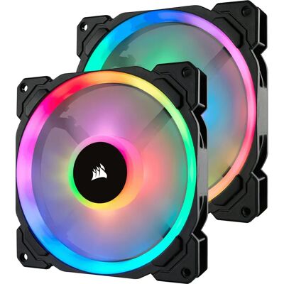 Ventola Corsair LL140 RGB a Doppio Anello di Luce - PC Ventola Corsair LL140 RGB a Doppio Anello di Luce - PC