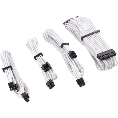 Cable de fuente Corsair CP-8920217 - Negro y blanco - Tipo 4 Cable de fuente Corsair CP-8920217 - Negro y blanco - Tipo 4
