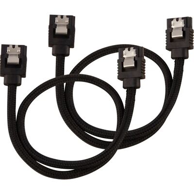Cavo SATA premium imbottito nero 30cm Corsair Cavo SATA premium imbottito nero 30cm Corsair