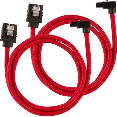 Corsair CC-8900284 SATA Cable - Black, Red - 2-Pack, 60cm Corsair CC-8900284 SATA Cable - Black, Red - 2-Pack, 60cm
