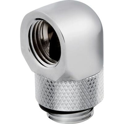 Corsair Durable Chrome 90° Rotary Adapter - Cooling System Fitting Corsair Durable Chrome 90° Rotary Adapter - Cooling System Fitting
