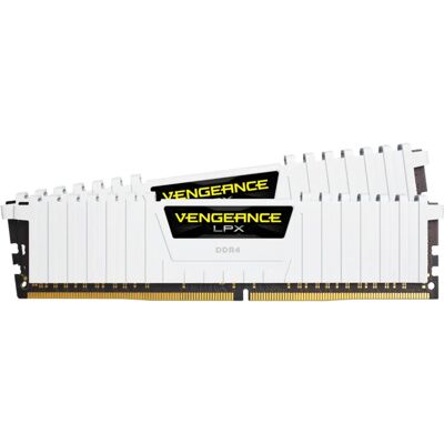 Memória RAM Corsair Vengeance LPX 16GB DDR4 Branca Memória RAM Corsair Vengeance LPX 16GB DDR4 Branca