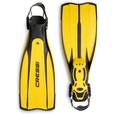 Cressi Pro Light Jaune - Palmes - Publicité Cressi Pro Light Jaune - Palmes - Publicité