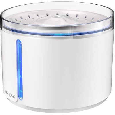 Fontana d'acqua Dogness bianca 2,2L - Distributore automatico per animali Fontana d'acqua Dogness bianca 2,2L - Distributore automatico per animali
