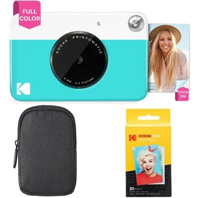 KODAK - Printomatic - Azul - Basic Bundle - Cámara instantánea KODAK - Printomatic - Azul - Basic Bundle - Cámara instantánea