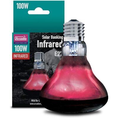 Spot Chauffant Infrarouge Arcadia - Lampe pour Terrarium - Publicité Spot Chauffant Infrarouge Arcadia - Lampe pour Terrarium - Publicité