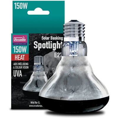 Arcadia Solar Basking Spotlight - 150W - Reptile Heating Lamp Arcadia Solar Basking Spotlight - 150W - Reptile Heating Lamp
