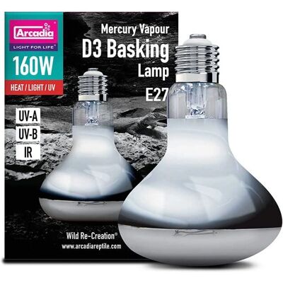 Arcadia 2nd Generation D3 UV Basking Lamp - UVB Combination Reptile Lamp Arcadia 2nd Generation D3 UV Basking Lamp - UVB Combination Reptile Lamp