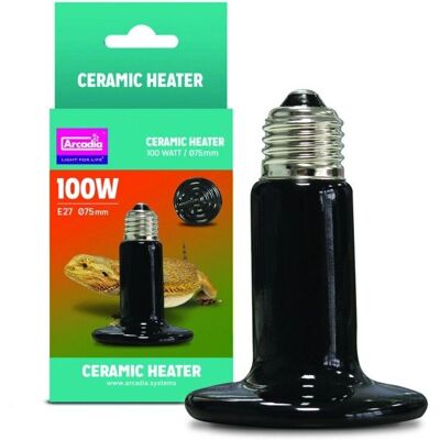Arcadia Ceramic Heater Bulb - 100W - Reptile Heating Arcadia Ceramic Heater Bulb - 100W - Reptile Heating