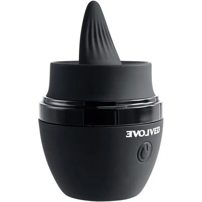Evolved Novelties Evolved - Tongue Tied Clitoral Stimulator - Black Evolved Novelties Evolved - Tongue Tied Clitoral Stimulator - Black