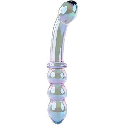 Gender X Lustrous Galaxy Wand - Glas-Dildo mit Perlen & Bogen Gender X Lustrous Galaxy Wand - Glas-Dildo mit Perlen & Bogen