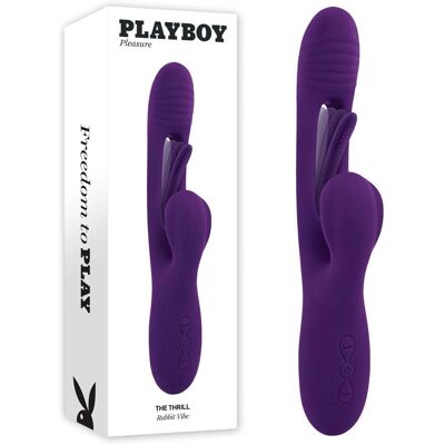 Playboy Toys The Thrill Vibromasseur Violet Étanche Rechargeable - Vibromasseur - Publicité Playboy Toys The Thrill Vibromasseur Violet Étanche Rechargeable - Vibromasseur - Publicité