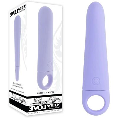 Evolved Novelties Evolved - Tart Teaser Vibromasseur avec Anneau - 12,5 cm Evolved Novelties Evolved - Tart Teaser Vibromasseur avec Anneau - 12,5 cm