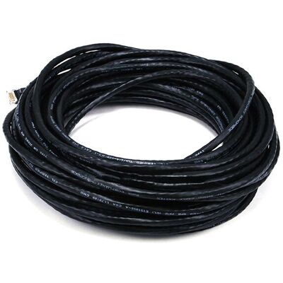 Monoprice - Cat6 RJ-45 UTP - Nero - 15m - Cavo di rete Monoprice - Cat6 RJ-45 UTP - Nero - 15m - Cavo di rete