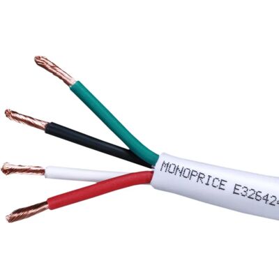 Monoprice 14 AWG 30.48 m White Electrical Wire - Electrical wire Monoprice 14 AWG 30.48 m White Electrical Wire - Electrical wire