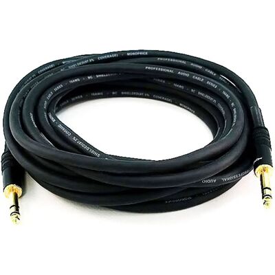 Monoprice 4796 Audio Cable - 7.62m - Black Monoprice 4796 Audio Cable - 7.62m - Black
