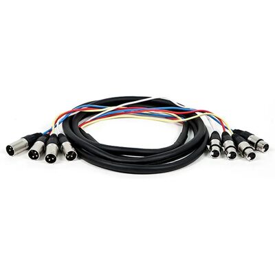 Monoprice 8765 Audio Cable - 3m, 4 XLR, Multicolour - Audio cable Monoprice 8765 Audio Cable - 3m, 4 XLR, Multicolour - Audio cable