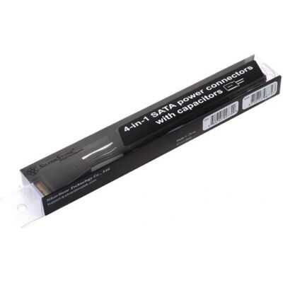 Silverstone SST-CP06 SATA-kabel - SATA strömadapter, Svart Silverstone SST-CP06 SATA-kabel - SATA strömadapter, Svart