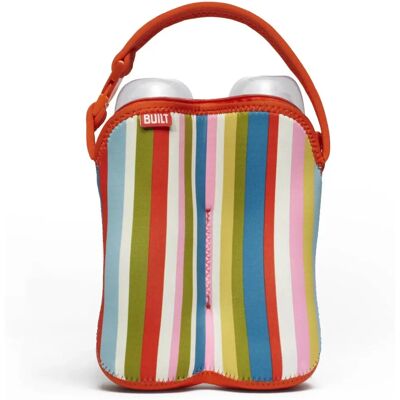 Pricenet BUILT Bottle Buddy Zwei Flaschentasche - Baby Pink Stripe Pricenet BUILT Bottle Buddy Zwei Flaschentasche - Baby Pink Stripe